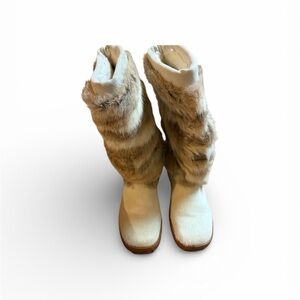 Oscar Sport Women's Fur Winter Ski Boots JL3 Multicolor